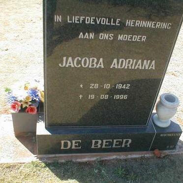 BEER Jacoba Adriana, de 1942-1996
