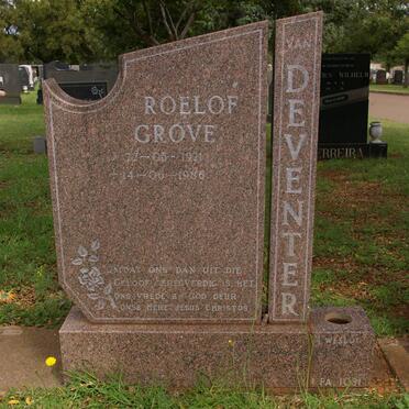 DEVENTER Roelof Grove, van 1921-1986