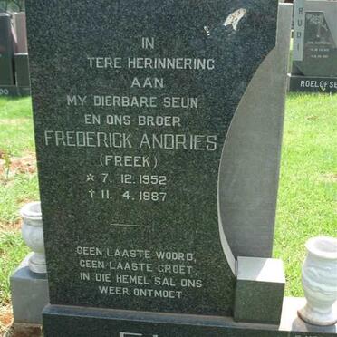 ELS Frederick Andries 1952-1987