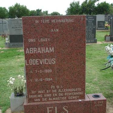 ELS Abraham Lodevicus 1920-1994