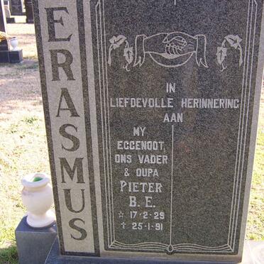 ERASMUS Pieter B.E. 1929-1991
