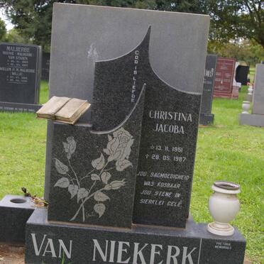 NIEKERK Christina Jacoba, van 1951-1987