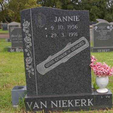 NIEKERK Jannie, van 1956-1991