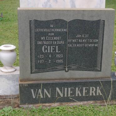 NIEKERK Giel, van 1923-1985