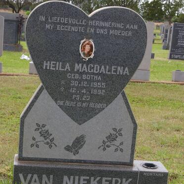 NIEKERK Heila Magdalena, van geb BOTHA 1955-1992
