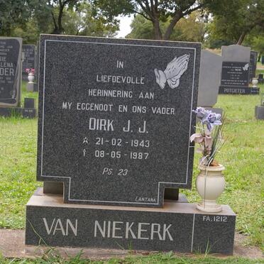 NIEKERK Dirk J.J., van 1943-1987