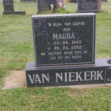 NIEKERK Magda, van 1943-2002