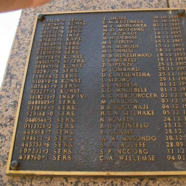 Gauteng, Pretoria, PRETORIA-EAST, Union Building_1, South African Police memorials