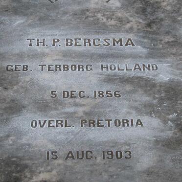BERGSMA TH. P. 1856-1903