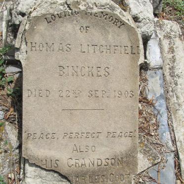 BINCKES Thomas Litchfield -1903 :: COOT Charles