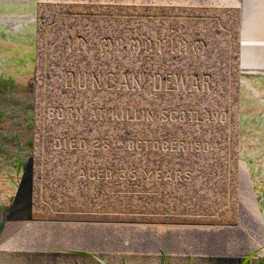 DEWAR Duncan -1904