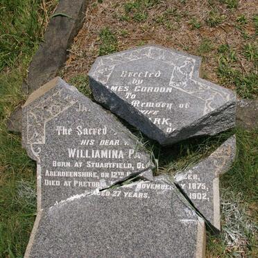 GORDON Williamina nee PARK 1875-1902