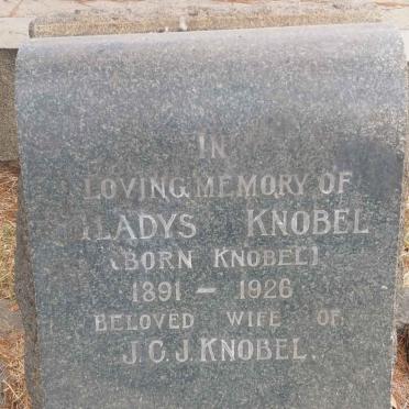 KNOBEL Gladys nee KNOBEL 1891-1926