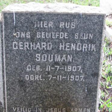 SOUMAN Gerhard Hendrik 1907-1907