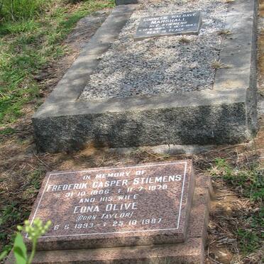 STIEMENS Frederik Casper 1886-1978 &amp; Edna Olive TAYLOR 1893-1987