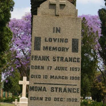 STRANGE Frank 1857-1908 :: STRANGE Mona 1882-1907