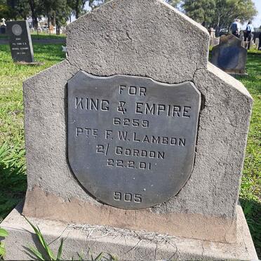 LAMBON F.W. -1901