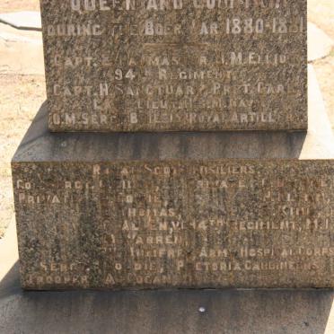 05. British War Memorial dedicated to the British Soldiers who died during the First Boer War 1880-1881