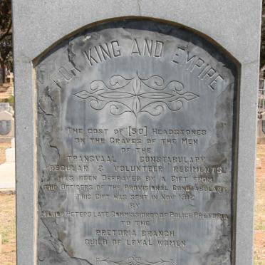 Plaque at the 50 graves