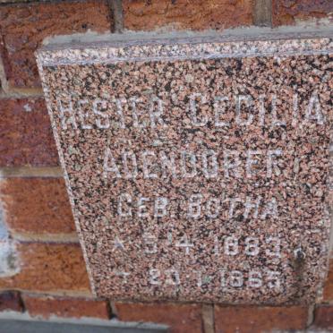 ADENDORFF Hester Cecilia nee BOTHA 1883-1965
