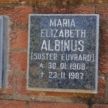 ALBINUS Maria Elizabeth 1908-1987