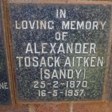 AITKEN Alexander Tosack 1870-1957