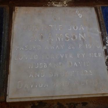 ADAMSON Christie Joan -1976