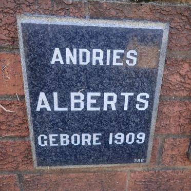 ALBERTS Andries 1909-