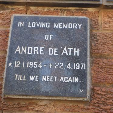 'ATH Andre, de 1954-1971