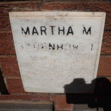 BADENHORST Martha M. nee DE JAGER 1928-1991