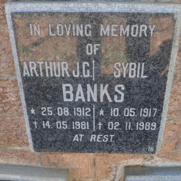 BANKS Arthur J.G. 1912-1981 &amp; Sybil 1917-1989