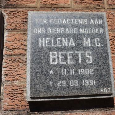 BEETS Helena M.C. 1902-1991