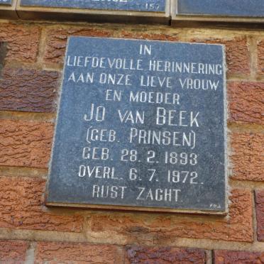 BEEK Jo, van nee PRINSEN 1893-1972