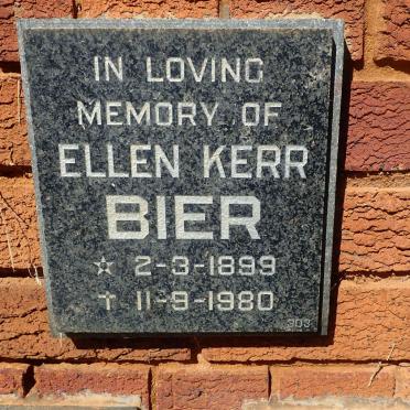 BIER Ellen Kerr 1899-1980
