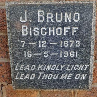 BISCHOFF J. Bruno 1873-1961