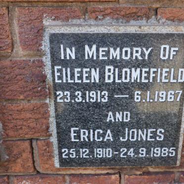 BLOMEFIELD Eileen 1913-1967 :: JONES Erica 1910-1985
