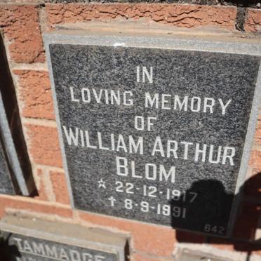 BLOM William Arthur 1917-1991