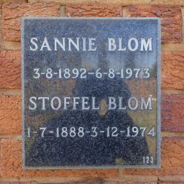 BLOM Stoffel 1888-1974 &amp; Sannie 1892-1973