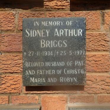 BRIGGS Sidney Arthur 1934-1977