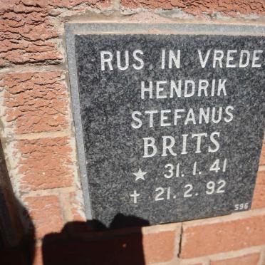 BRITS Hendrik Stefanus 1941-1992