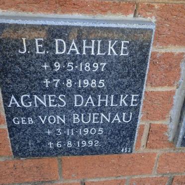 DAHLKE J.E. 1897-1985 &amp; Agnes VON BUENAU 1905-1992