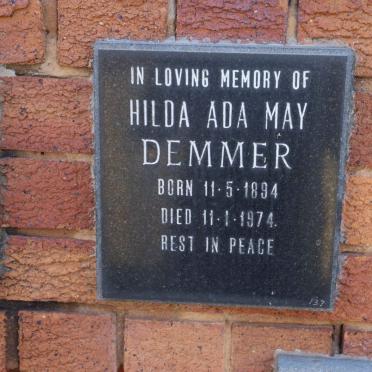 DEMMER Hilda Ada May 1894-1974