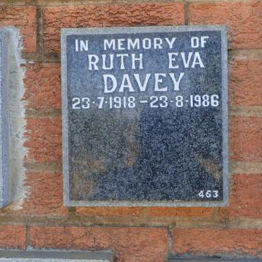 DAVEY Ruth Eva 1918-1986