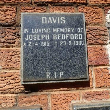 DAVIS Joseph Bedford 1915-1980