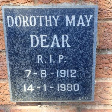DEAR Dorothy May 1912-1980