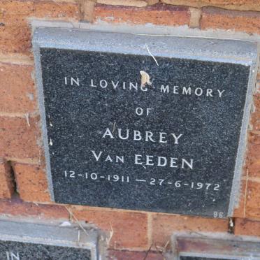EEDEN Aubrey, van 1911-1972