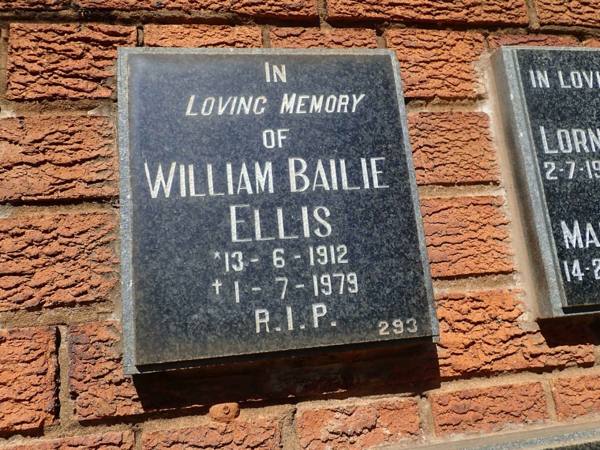 ELLIS William Bailie 1912-1979
