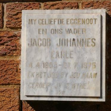 EARLE Jacob Johannes 1903-1975