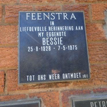 FEENSTRA Bessie 1928-1975