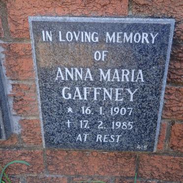 GAFFNEY Anna Maria 1907-1985